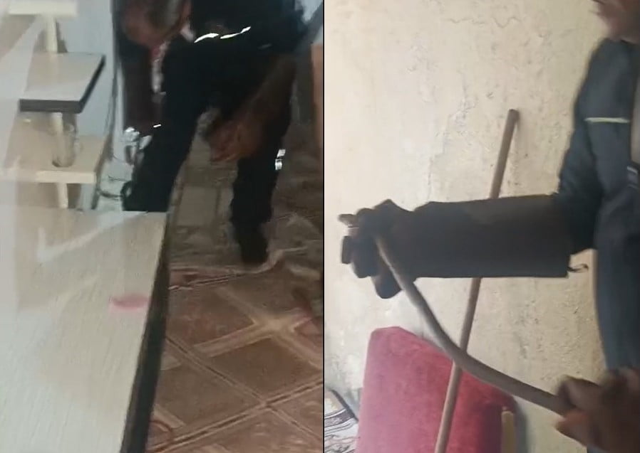 HAKKARİ'DE BİR EVE GİREN YILAN, AİLEYE KORKU DOLU ANLAR YAŞATTI.