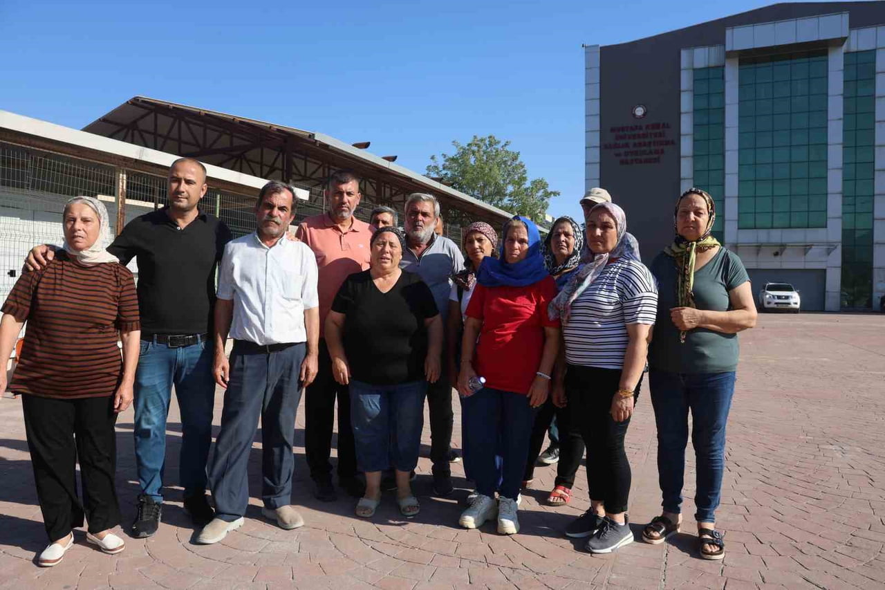HATAY'DA MUSTAFA KEMAL ÜNİVERSİTESİ EĞİTİM ARAŞTIRMA HASTANESİ MORGUNDA YAŞANAN CENAZE...