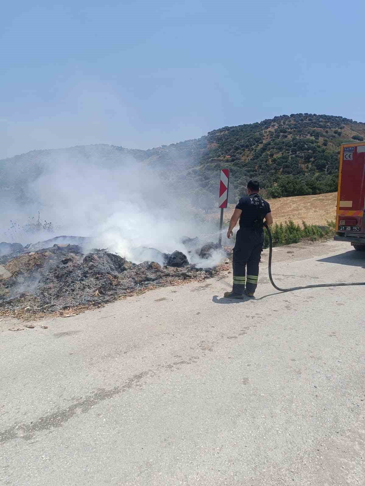 HATAY’IN ALTINÖZÜ İLÇESİNDE ÇÖPLÜK ALANDA ÇIKAN YANGIN, İTFAİYE EKİPLERİNİN HIZLI MÜDAHALESİYLE...