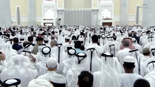 Hayatını kaybeden eski Katar Emiri Şeyh Hamad bin Khalifa Al Thani için başkent Doha’da cenaze...