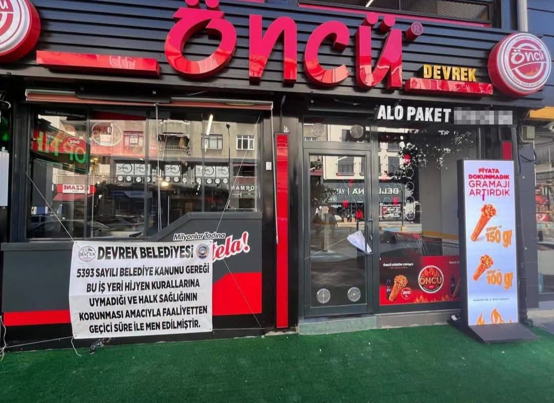 HİJYEN KURALLARINA UYMAYAN İŞ YERİ MÜHÜRLENDİ