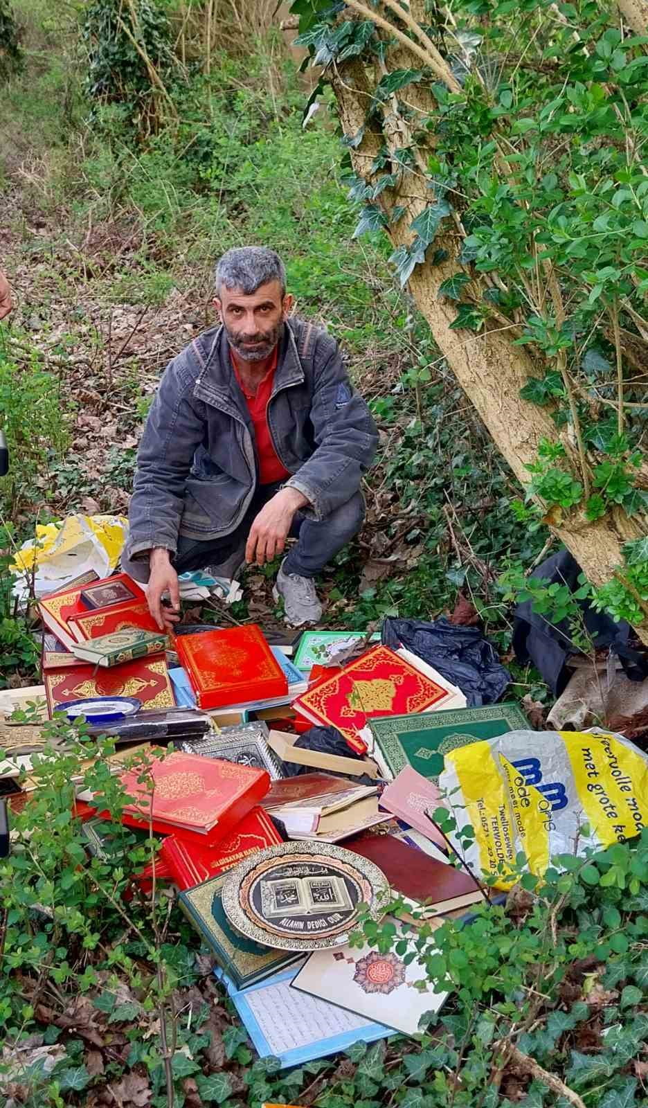 HOLLANDA DA YAŞAYAN SİVASLI GURBETÇİ DEMİRYOLU GÜZERGAHINDA BULDUĞU KUR’AN-I KERİMLERİ MÜSLÜMAN...