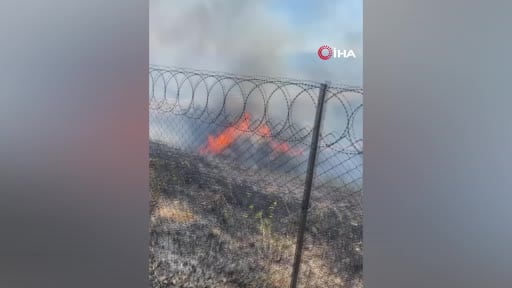 İnegöl'deki yangında 100 dönüm ekili alan zarar gördü