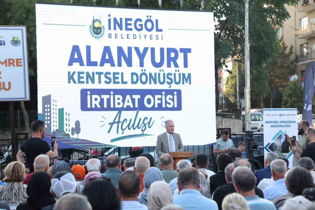 İNEGÖL BELEDİYESİ’NİN ALANYURT BÖLGESİNDE GERÇEKLEŞTİRMEYİ PLANLADIĞI KENTSEL DÖNÜŞÜM İÇİN İLK...