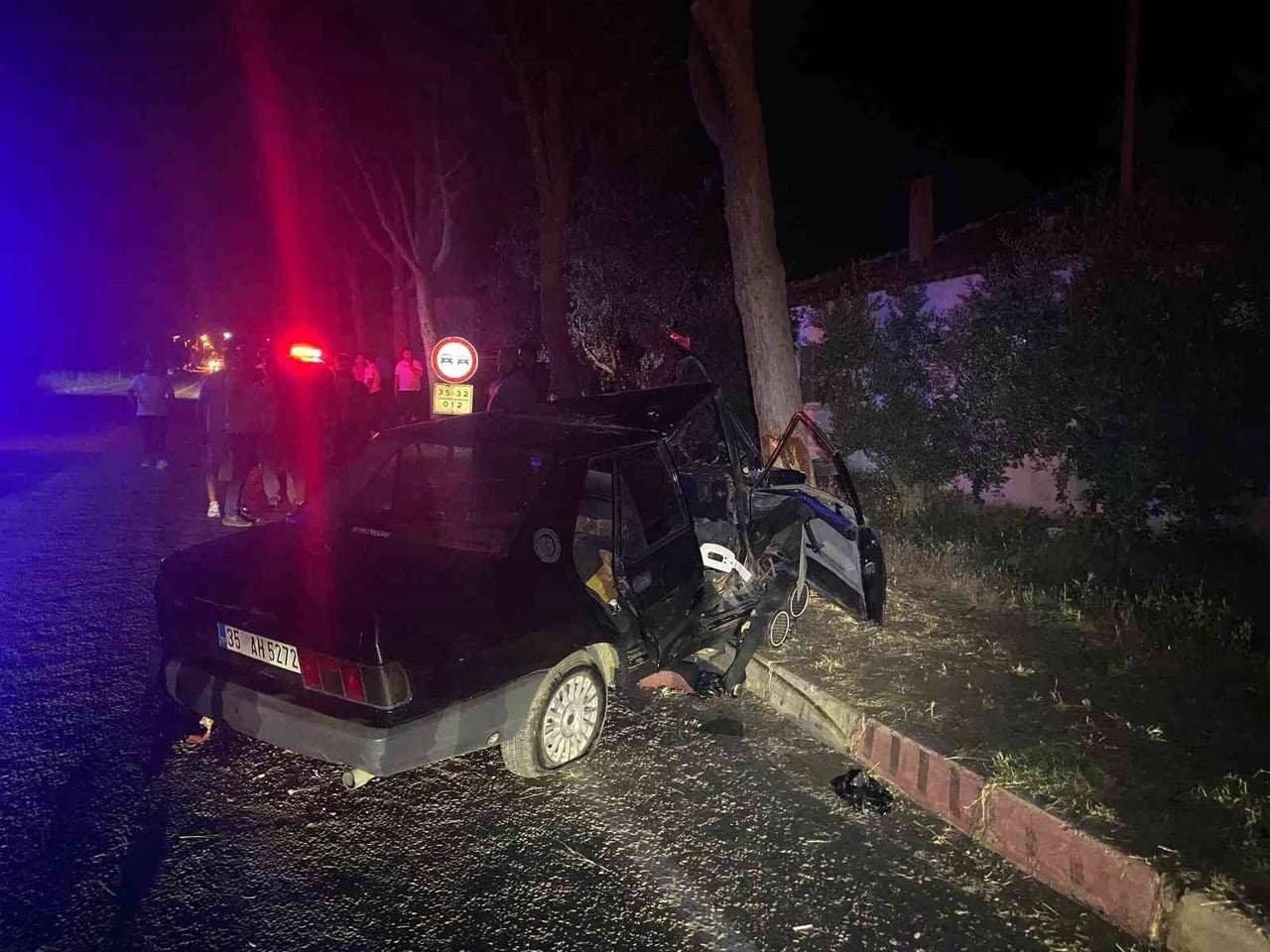 İZMİR'İN ÖDEMİŞ İLÇESİNDE, ÖNÜNE ÇIKAN SOKAK KÖPEĞİNE ÇARPMAMAK İÇİN MANEVRA YAPAN OTOMOBİLİN YOL...