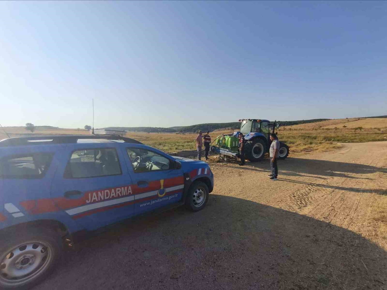JANDARMA, HASAT ÖNCESİ YANGINA KARŞI SAHADA