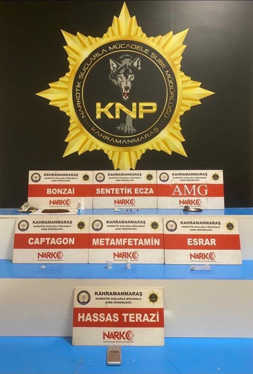 KAHRAMANMARAŞ'TA DÜZENLENEN UYUŞTURUCU OPERASYONUNDA 5 KİŞİ TUTUKLANDI