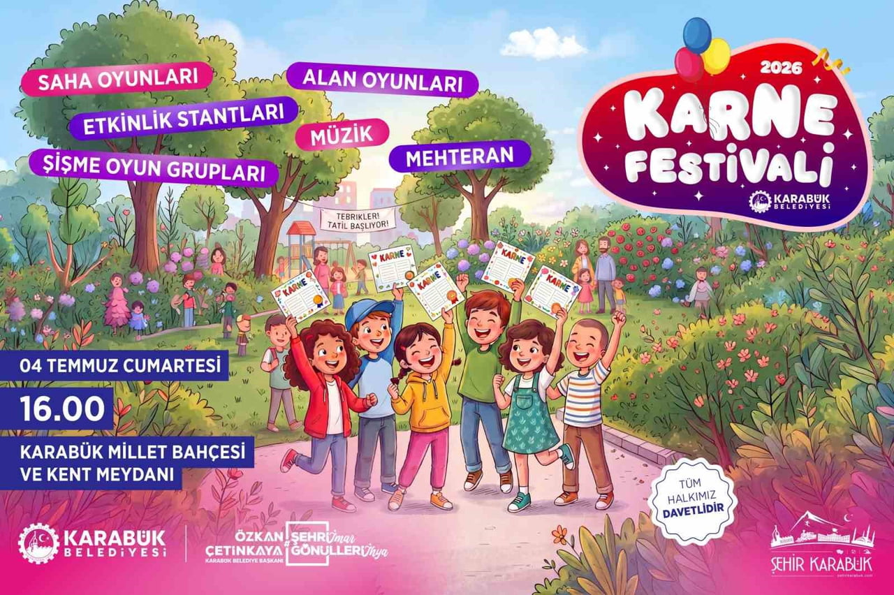 KARABÜK BELEDİYESİ, 2025-2026 EĞİTİM-ÖĞRETİM YILININ SONA ERMESİ DOLAYISIYLA ÖĞRENCİLER İÇİN KARNE...