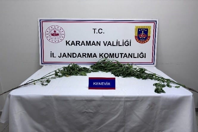 KARAMAN'DA JANDARMA EKİPLERİNİN GERÇEKLEŞTİRDİĞİ UYGULAMALARDA TARİHİ ESER VE UYUŞTURUCULAR ELE...