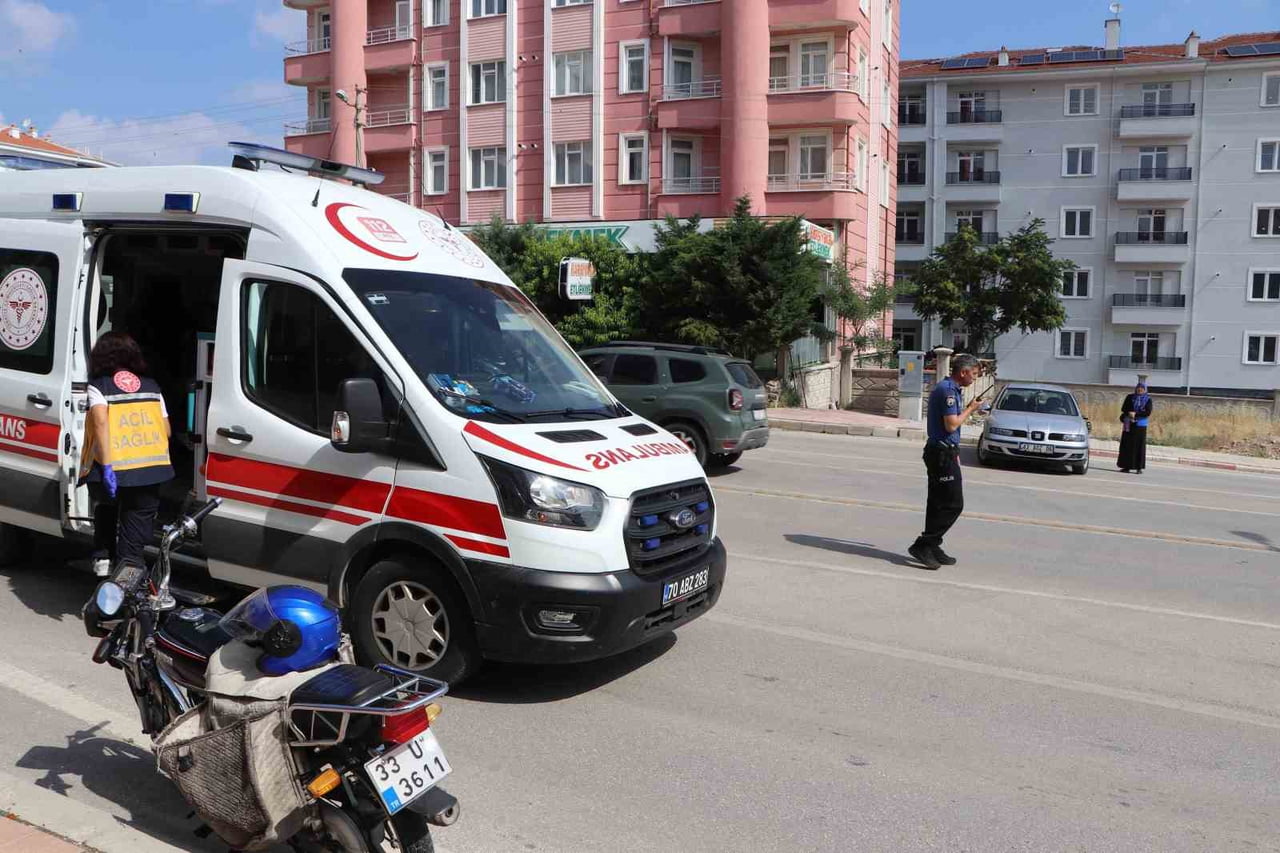 KARAMAN’DA OTOMOBİL İLE MOTOSİKLETİN ÇARPIŞMASI SONUCU MEYDANA GELEN TRAFİK KAZASINDA 1 KİŞİ...