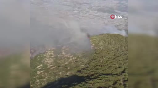 Kaş’taki orman yangınının enerjisi düşürüldü