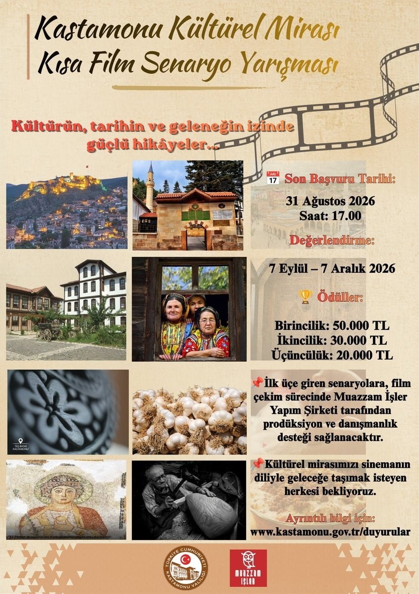 KASTAMONU VALİLİĞİ TARAFINDAN DÜZENLENECEK YARIŞMADA, KASTAMONU’NUN KÜLTÜREL MİRASINI EN İYİ...
