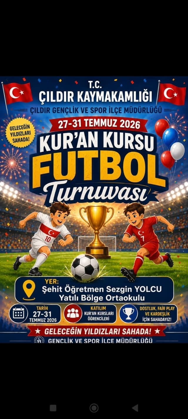 KAYMAKAMLIK TARAFINDAN KUR'AN KURSLARI ARASI FUTBOL TURNUVASI DÜZENLENİYOR. (OLGUN...
