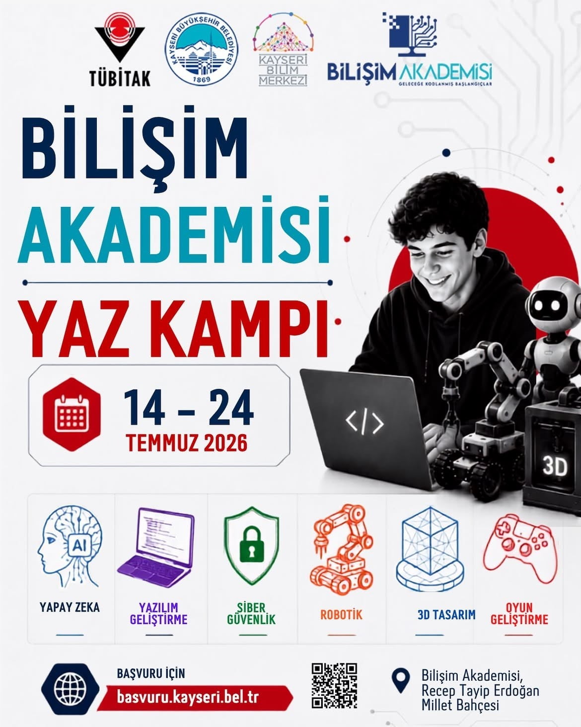 KAYSERİ BÜYÜKŞEHİR BELEDİYESİ BÜNYESİNDE FAALİYET GÖSTEREN BİLİŞİM AKADEMİSİ TARAFINDAN 14-24...