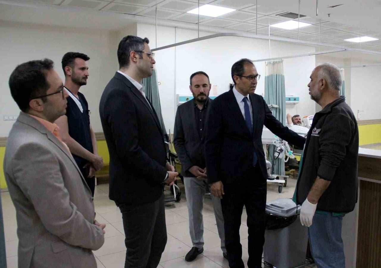 KAYSERİ İL SAĞLIK MÜDÜRÜ DR. MEHMET ERŞAN, İNCELEME VE DEĞERLENDİRMELERDE BULUNMAK ÜZERE KAYSERİ...