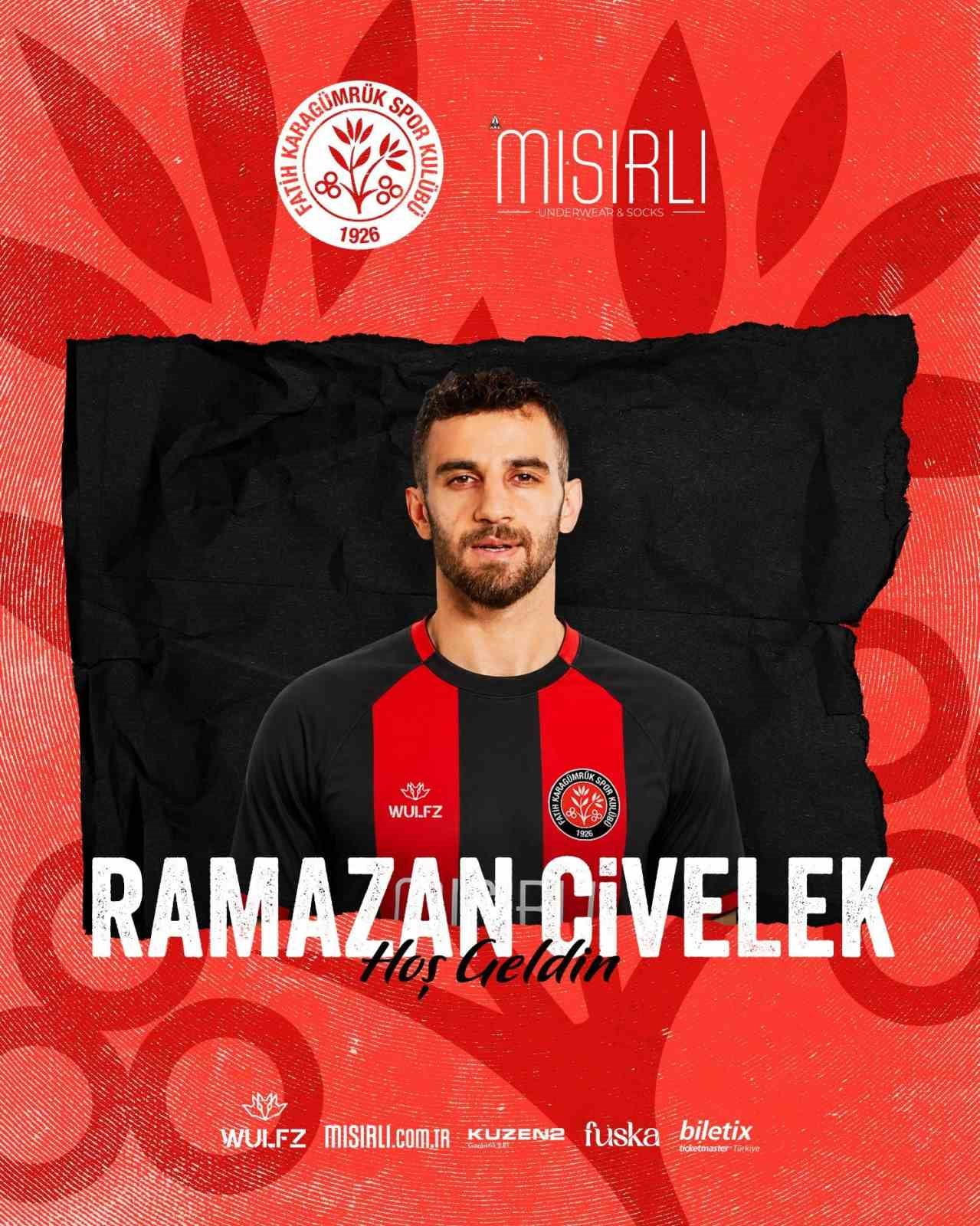 KAYSERİSPOR’DAN AYRILAN RAMAZAN CİVELEK; SARI KIRMIZILI TAKIMIN RAKİPLERİNDEN KARAGÜMRÜK İLE...