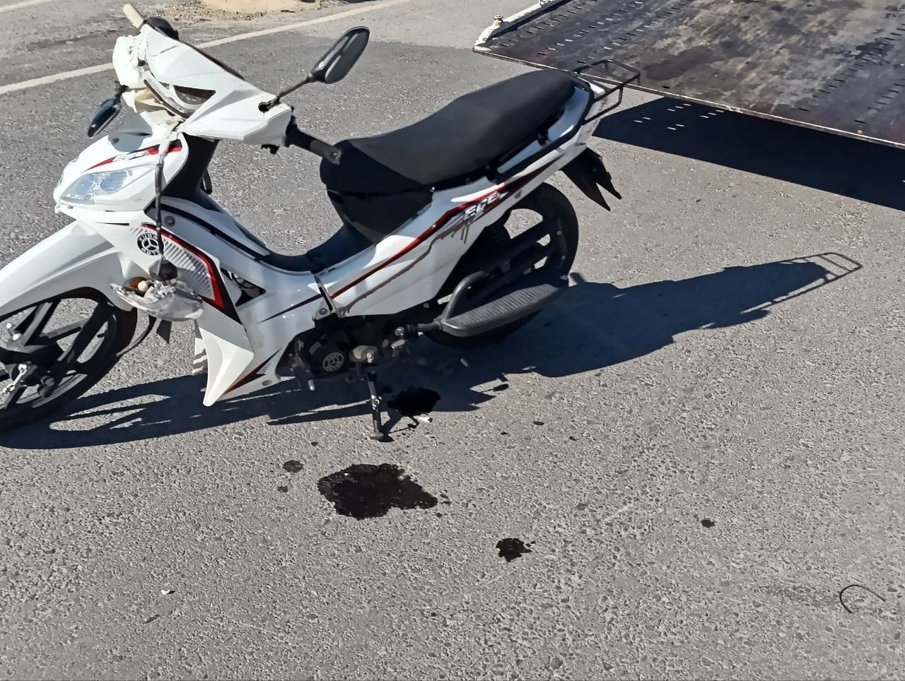 KAZAYA KARIŞAN MOTOSİKLET
