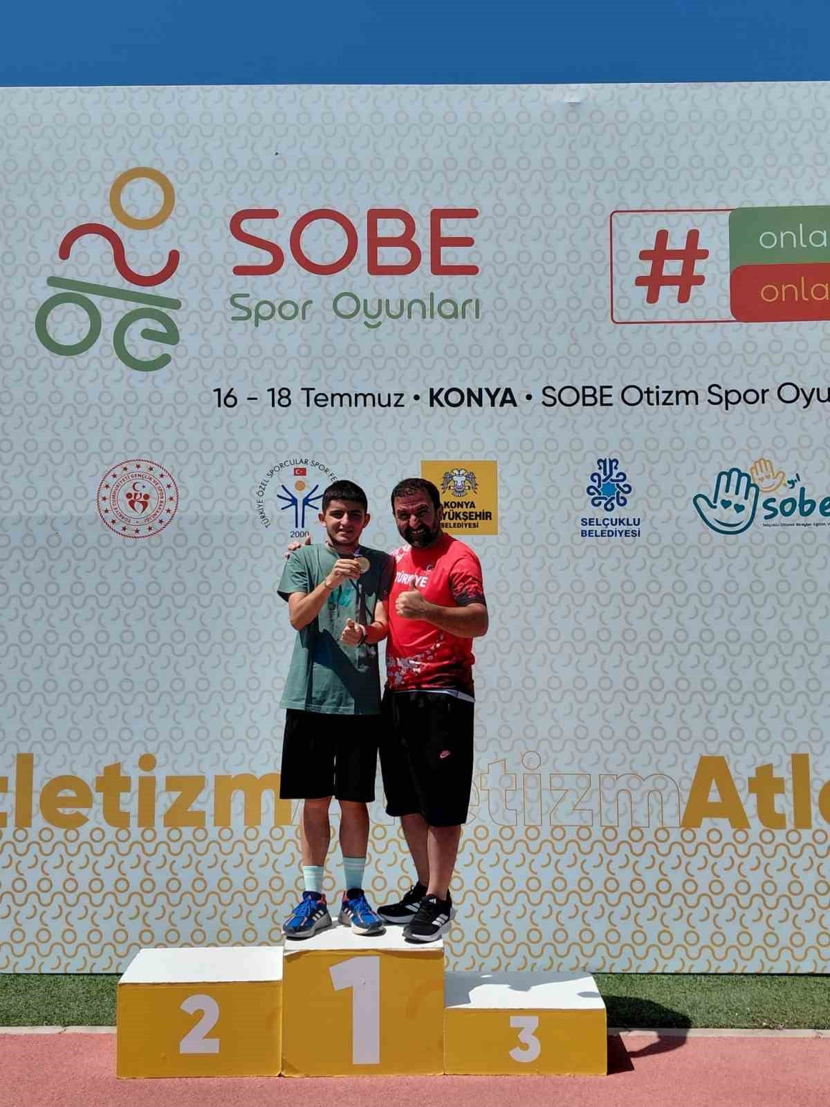 KONYA'DA DÜZENLENEN SOBE SPOR OYUNLARI KAPSAMINDA GERÇEKLEŞTİRİLEN TÖSFED TÜRKİYE ÖZEL SPORCULAR...