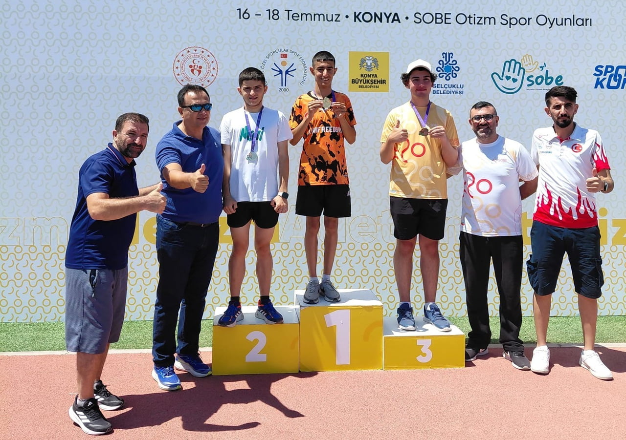 KONYA'DA DÜZENLENEN SOBE SPOR OYUNLARI KAPSAMINDA GERÇEKLEŞTİRİLEN TÖSFED TÜRKİYE ÖZEL SPORCULAR...