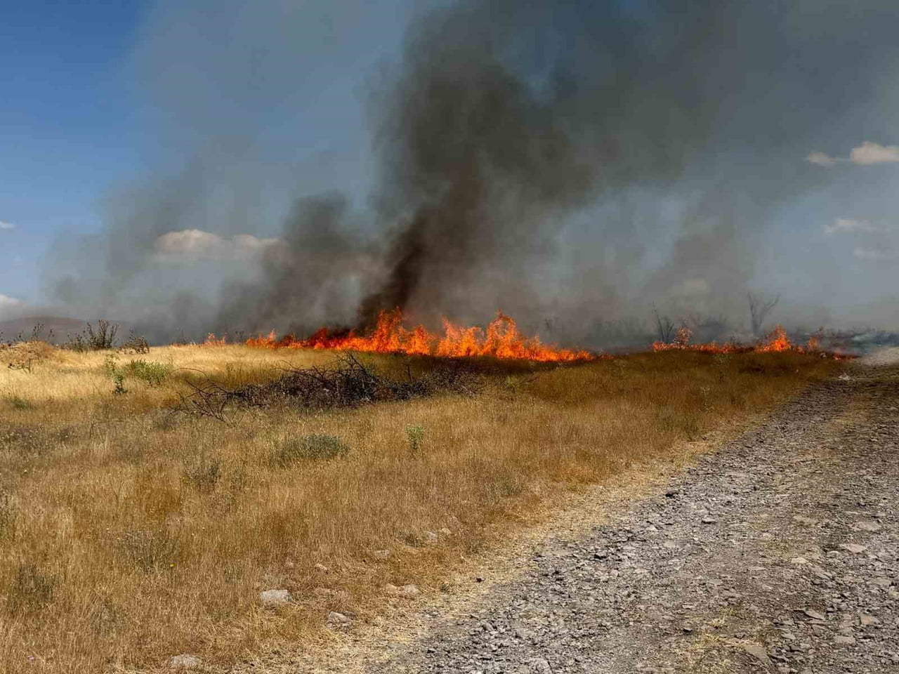KONYA’NIN KULU İLÇESİNDE ÇIKAN ANIZ YANGINI, İTFAİYE EKİPLERİ İLE VATANDAŞLARIN MÜDAHALESİ SONUCU...