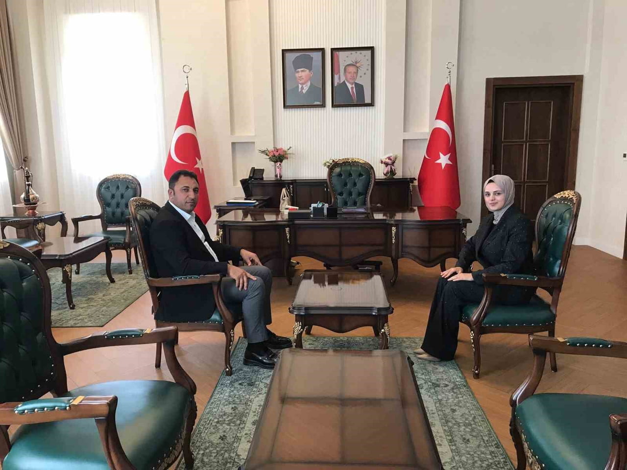 KULUNCAK BELEDİYE BAŞKANI CENGİZ'DEN KAYMAKAM BAYGUŞ'A HAYIRLI OLSUN ZİYARETİ