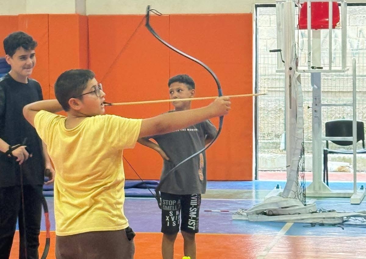 MANİSA'NIN SARIGÖL İLÇESİNDE GENÇLİK VE SPOR İLÇE MÜDÜRLÜĞÜ BÜNYESİNDE DÜZENLENEN GELENEKSEL TÜRK...
