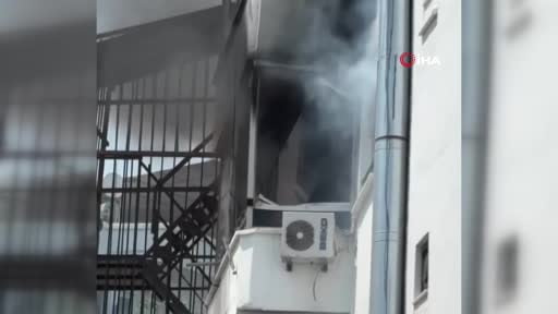 Mersin'de otelde yangın: 9 kişi dumandan etkilendi