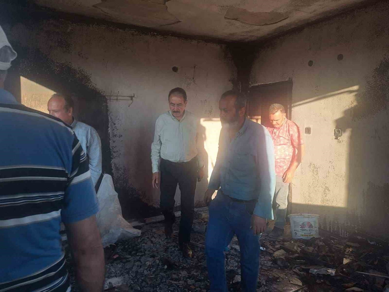 MESOB BAŞKANI ŞEVKET KESKİN’DEN YANGINZEDE ESNAFA ZİYARET