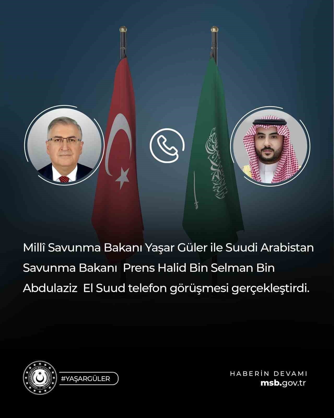 MİLLİ SAVUNMA BAKANI YAŞAR GÜLER İLE SUUDİ ARABİSTAN SAVUNMA BAKANI PRENS HALİD BİN SELMAN BİN...