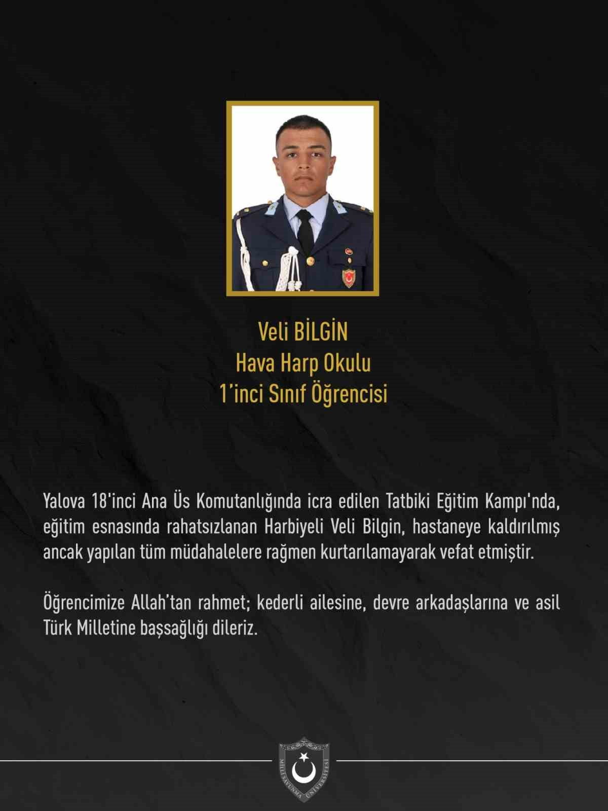 MİLLİ SAVUNMA ÜNİVERSİTESİ, YALOVA 18’İNCİ ANA ÜS KOMUTANLIĞINDA DÜZENLENEN TATBİKİ EĞİTİM KAMPI...
