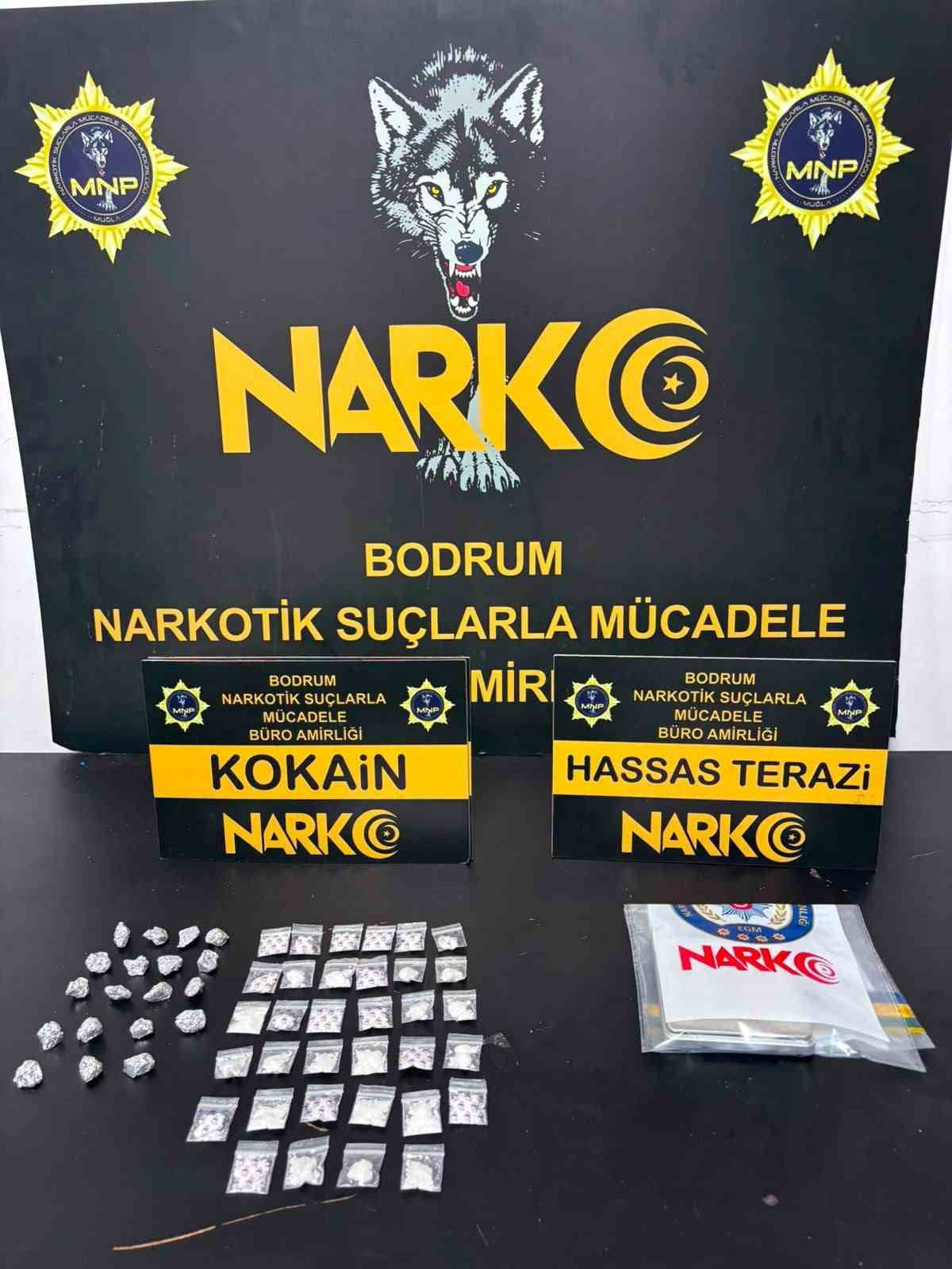 MUĞLA’NIN BODRUM İLÇESİNDE DÜZENLENEN UYUŞTURUCU OPERASYONUNDA 2 ŞÜPHELİ GÖZALTINA...