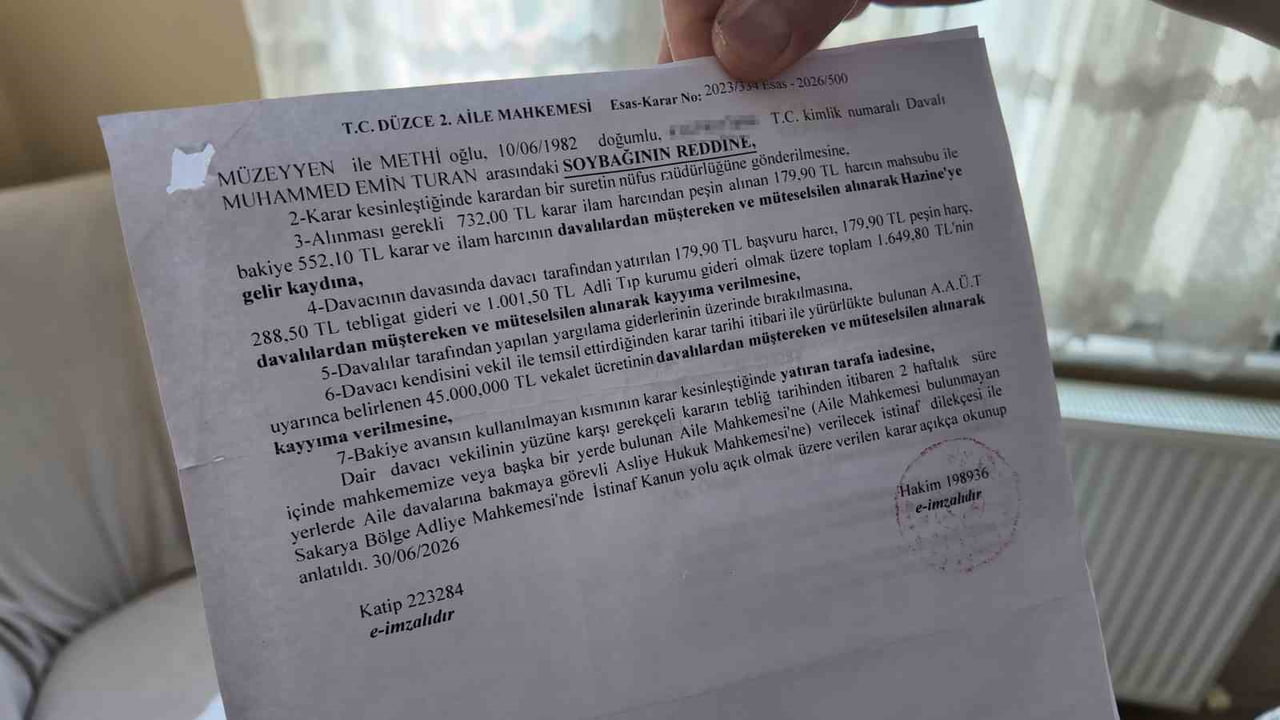 MUHAMMET EMİN TURAN, YAKLAŞIK 7 YIL SÜREN ÇEKİŞMELİ BOŞANMA DAVASININ ARDINDAN HUKUKİ BİR...