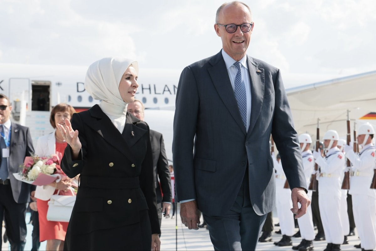 NATO LİDERLER ZİRVESİ KAPSAMINDA, ALMANYA ŞANSÖLYESİ FRİEDRİCH MERZ VE DANİMARKA BAŞBAKANI METTE...