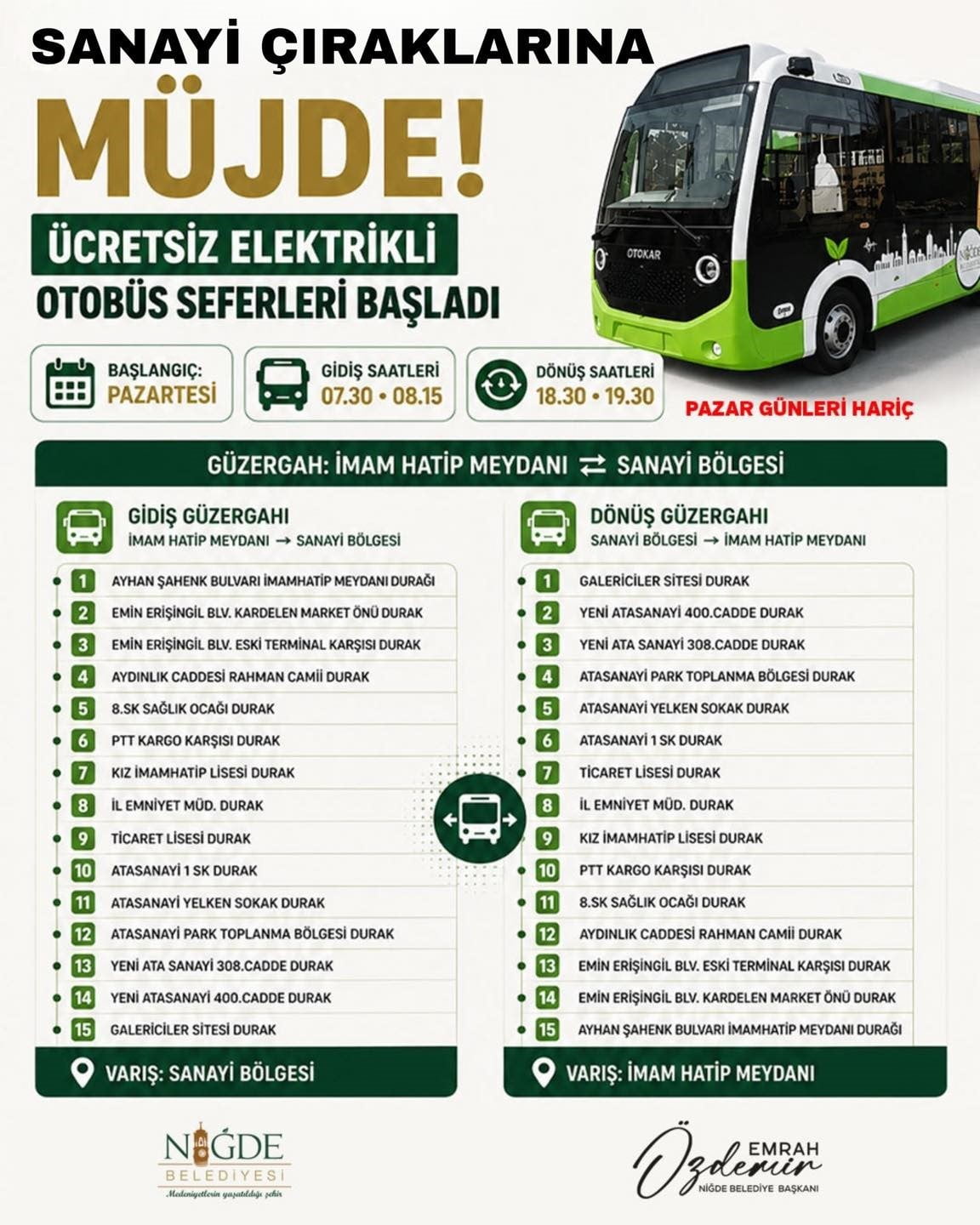NİĞDE BELEDİYESİ ÜRETEN ELLERİN YANINDA
