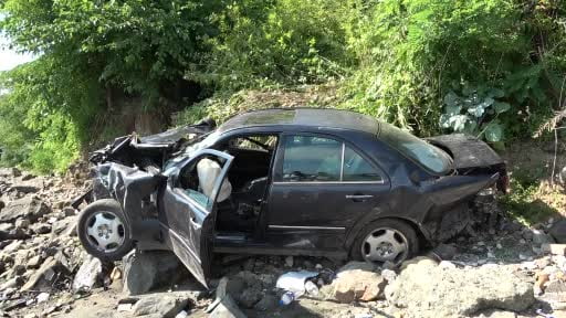 Ordu'da otomobil 30 metreden deniz kıyısına uçtu: "Uçak düşüyor zannettim"