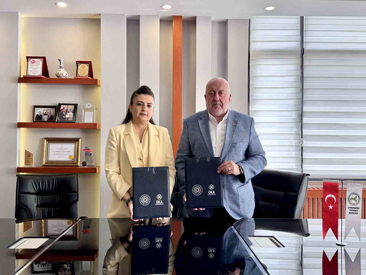 ORTA KARADENİZ KALKINMA AJANSI (OKA) İLE ÇARŞAMBA TİCARET BORSASI (ÇTB) ARASINDA "KURUMSAL...