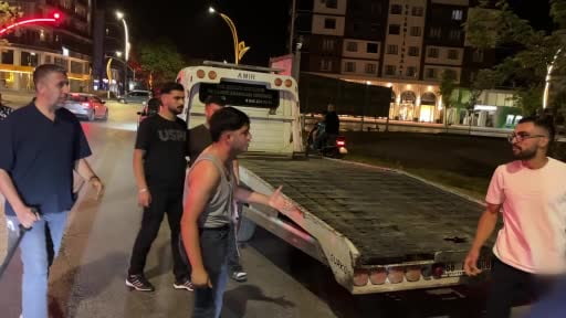 Polise direnip kaçtı, otopark girişinde böyle yakalandı