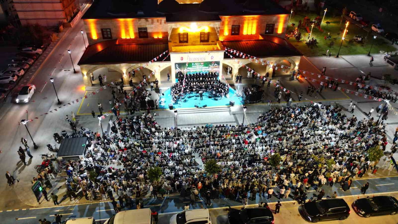 PROGRAM ALANI DRONLA HAVADAN GÖRÜNTÜLENDİ