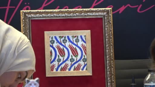 Sakarya Kültür Yolu Festivali'nde kadınlar porselen dekorlama atölyesinde buluştu