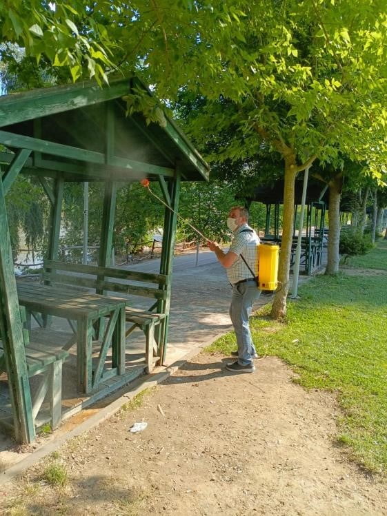 SAKARYA NEHRİ KIYISINDA HAŞEREYE KARŞI YOĞUN MESAİ