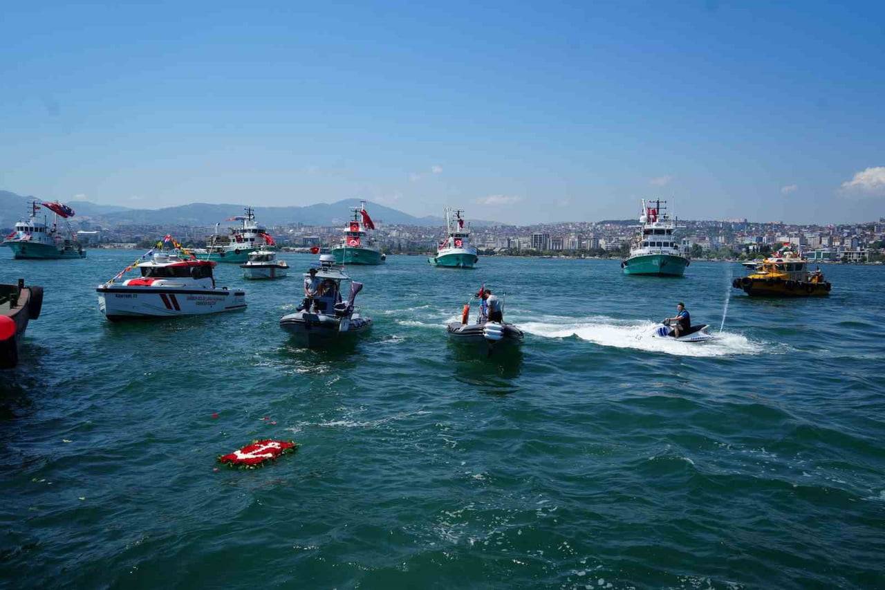 SAMSUN'DA 1 TEMMUZ DENİZCİLİK VE KABOTAJ BAYRAMININ 100. YIL DÖNÜMÜ DOLAYISIYLA DÜZENLENEN...