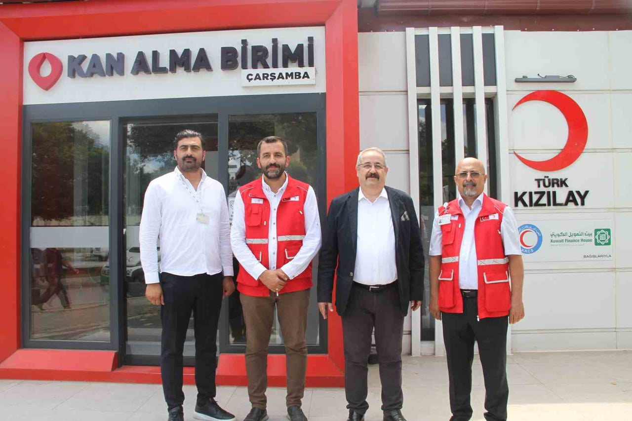SAMSUN'UN ÇARŞAMBA İLÇESİNDE TÜRK KIZILAYI TARAFINDAN BAŞLATILAN ABDULLAH PAŞA MEYDANI’NDA...
