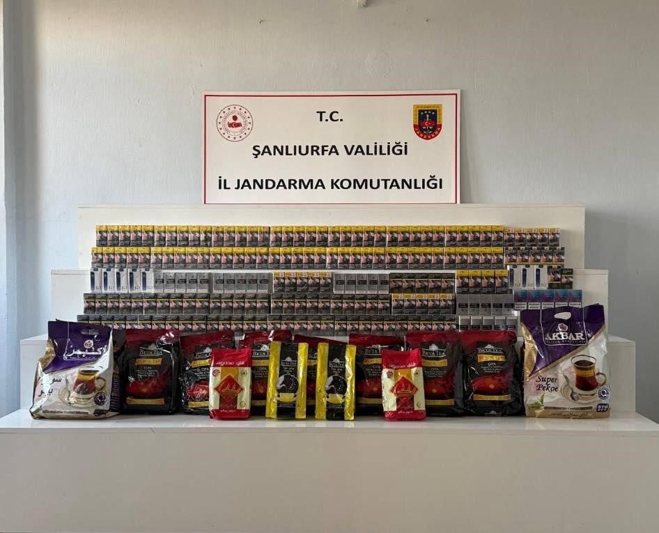 ŞANLIURFA’DA GÜMRÜK KAÇAĞI ÜRÜNLER ELE GEÇİRİLDİ