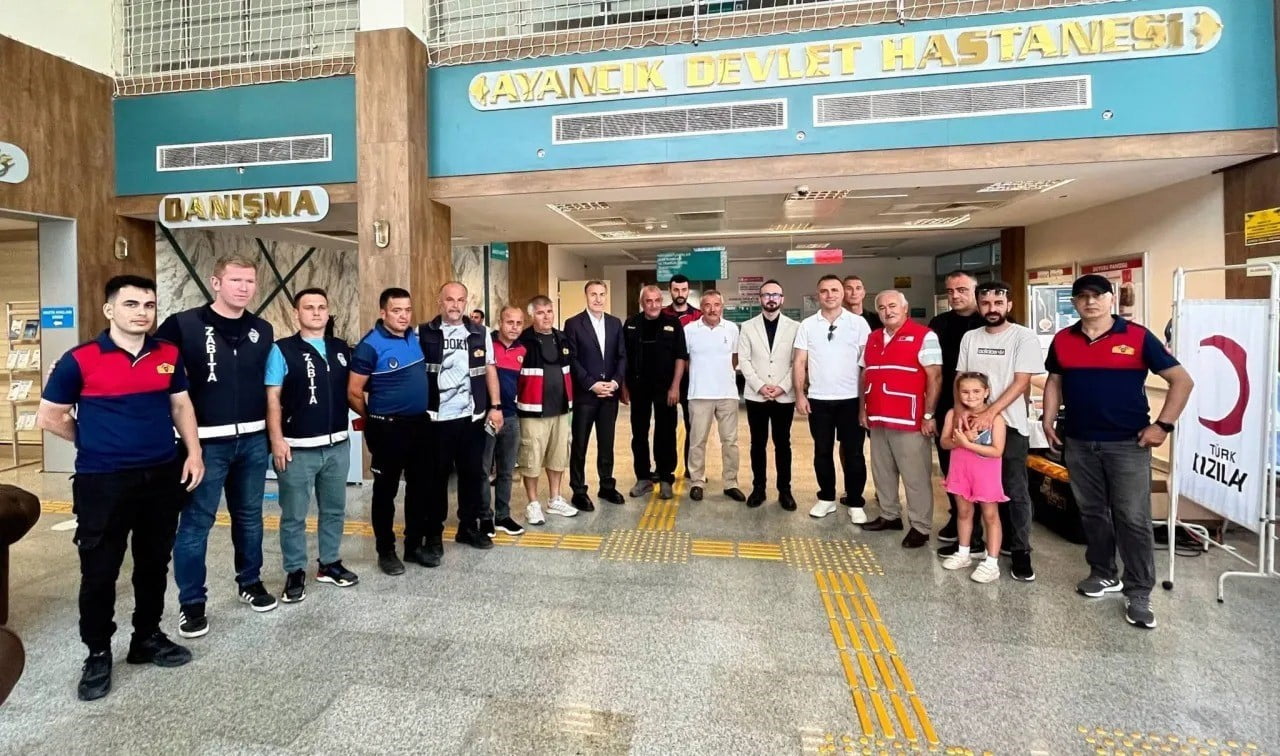 SİNOP'UN AYANCIK İLÇESİNDE, TÜRK KIZILAYI İŞ BİRLİĞİYLE AYANCIK DEVLET HASTANESİ'NDE DÜZENLENEN...