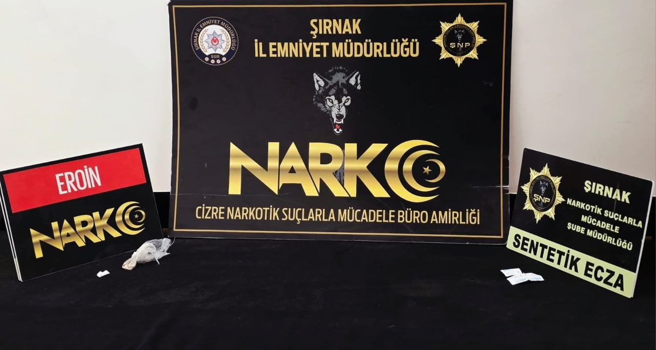 ŞIRNAK'TA ASAYİŞ, NARKOTİK VE KAÇAKÇILIK OPERASYONLARINDA PİYASA DEĞERİ YAKLAŞIK 265 BİN LİRA OLAN...
