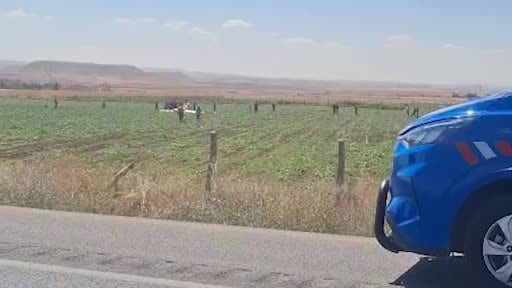 Temelli'de eğitim helikopteri düştü