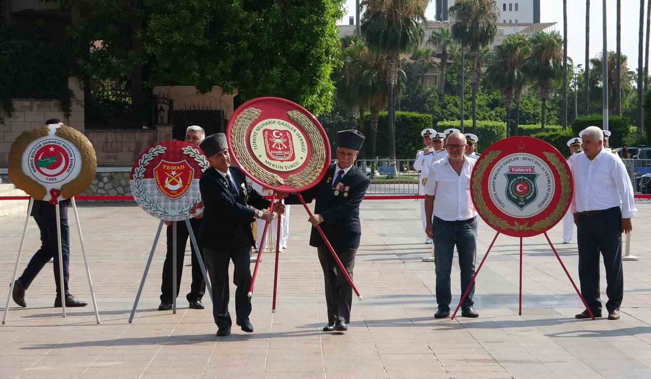TÖRENDE, KKTC MERSİN BAŞKONSOLOSU EREK ÇAĞATAY İLE TÜRKİYE MUHARİP GAZİLER DERNEĞİ, KIBRIS TÜRK...