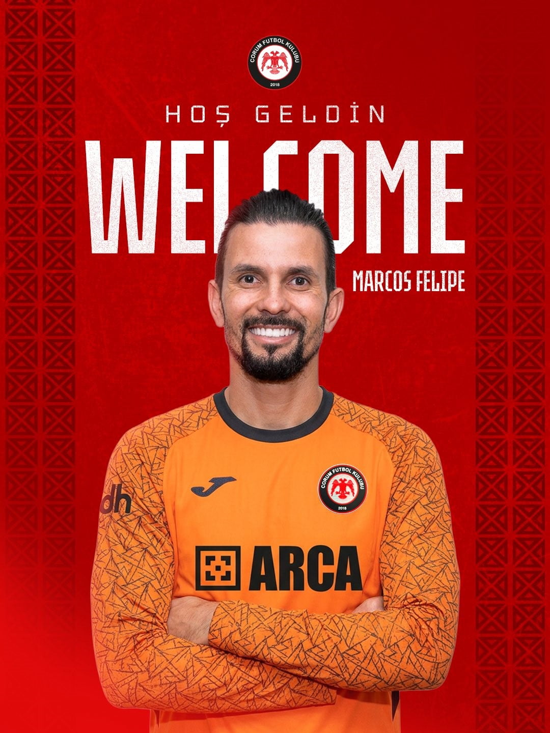 TRENDYOL SÜPER LİG EKİPLERİNDEN ÇORUM FK, EYÜPSPOR İLE ANLAŞARAK MARCOS FELİPE'Yİ TRANSFER...