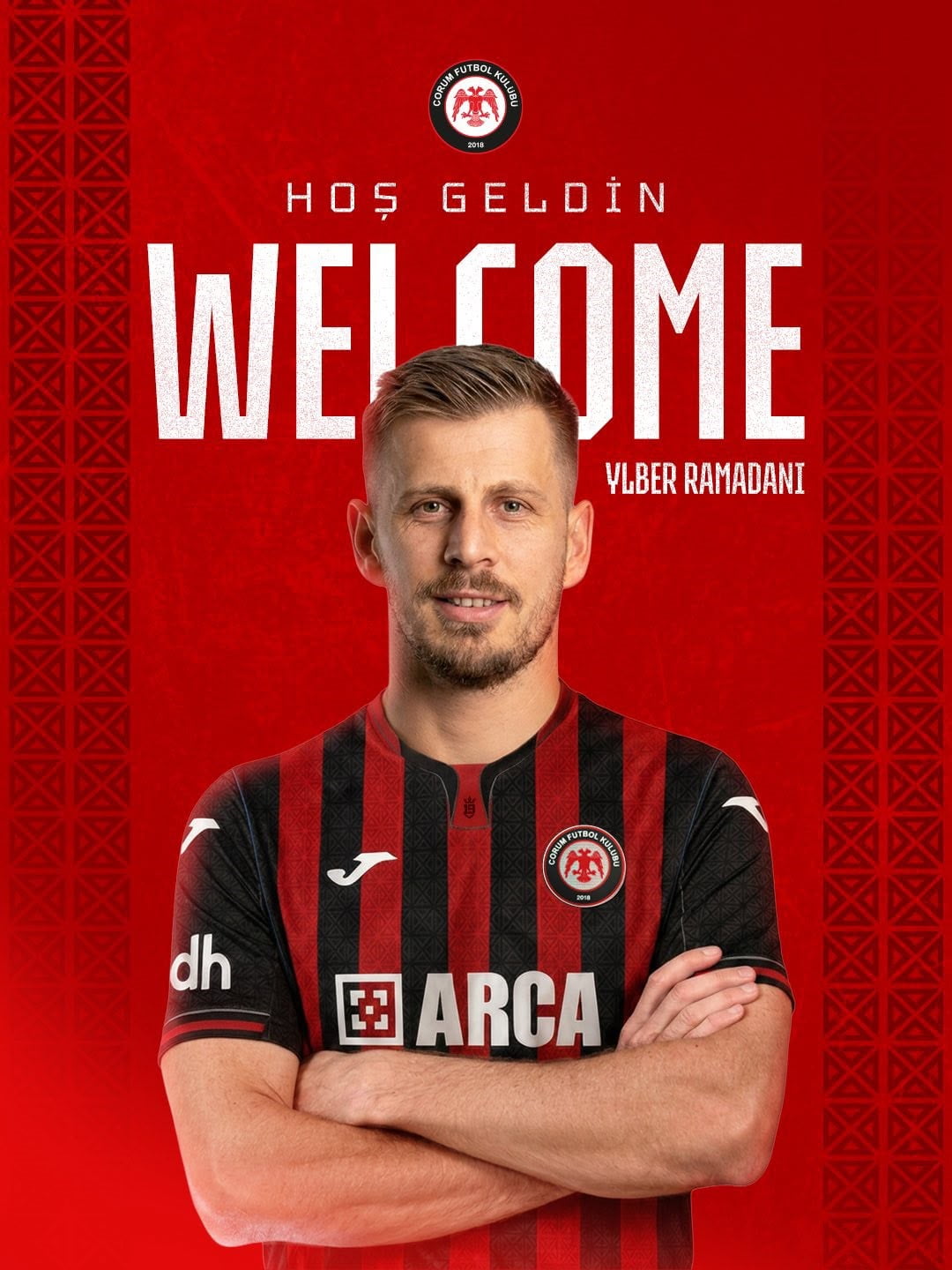 TRENDYOL SÜPER LİG EKİPLERİNDEN ÇORUM FK, US LECCE İLE ANLAŞARAK YLBER RAMADANİ’Yİ 2+1 YILLIK...
