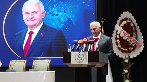 Türk Devletleri Teşkilatı (TDT) Aksakallar Konseyi Başkanı Binali Yıldırım, KKTC'de Türk...